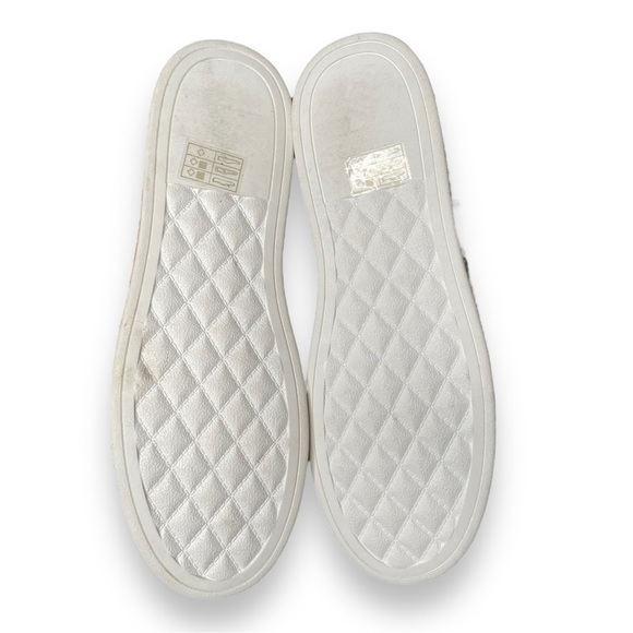 Call It Spring Platform Espadrille Sole Sneakers Orange Snakeskin Print Size 9 - Picture 7 of 8